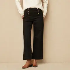 UNIVERSITY CLUB - Jeans Wide Leg Tiro Medio Mujer
