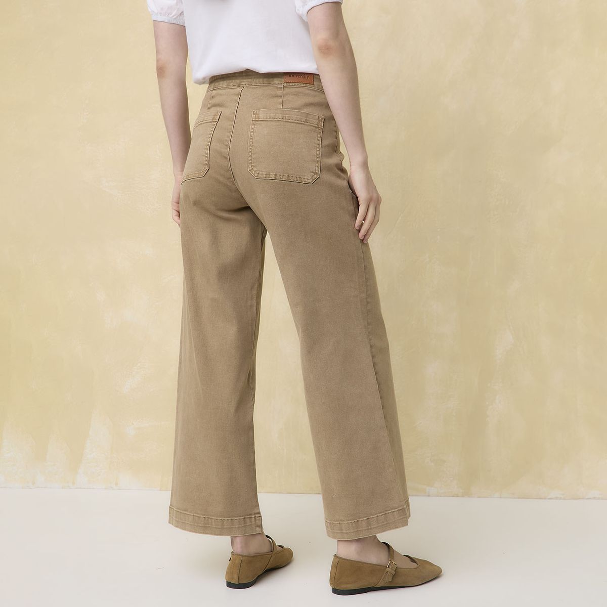 UNIVERSITY CLUB - Jeans Wide Leg Tiro Medio Mujer University Club