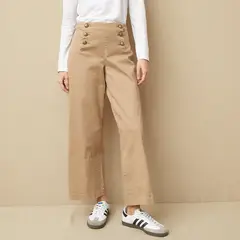 UNIVERSITY CLUB - Jeans Wide Leg Tiro Medio Mujer