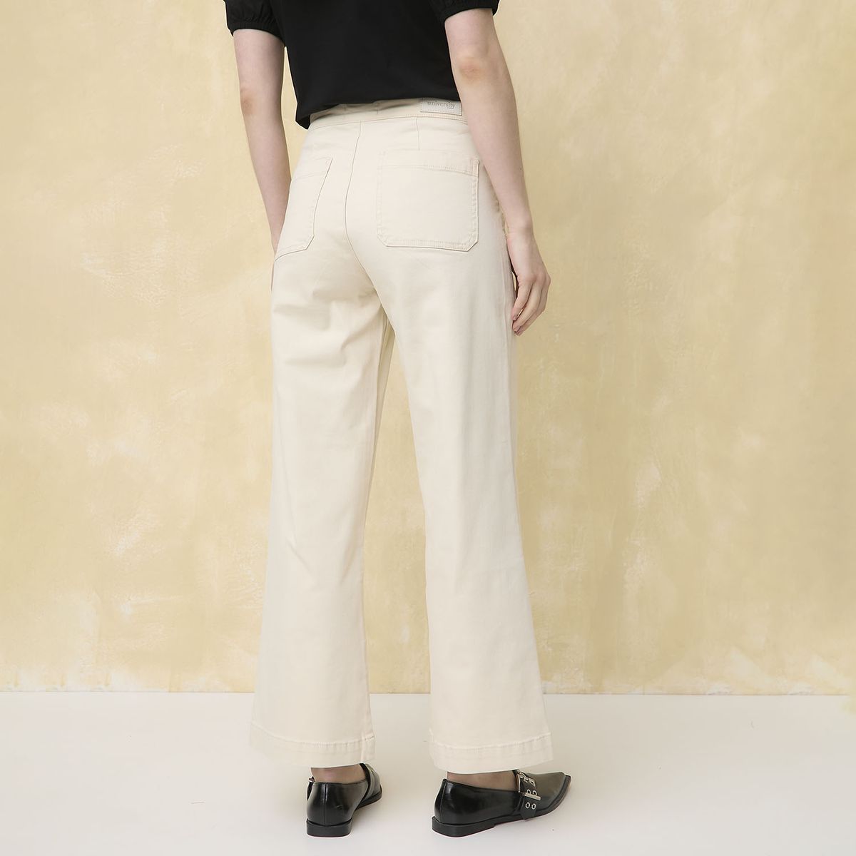 UNIVERSITY CLUB - Jeans Wide Leg Tiro Medio Mujer University Club