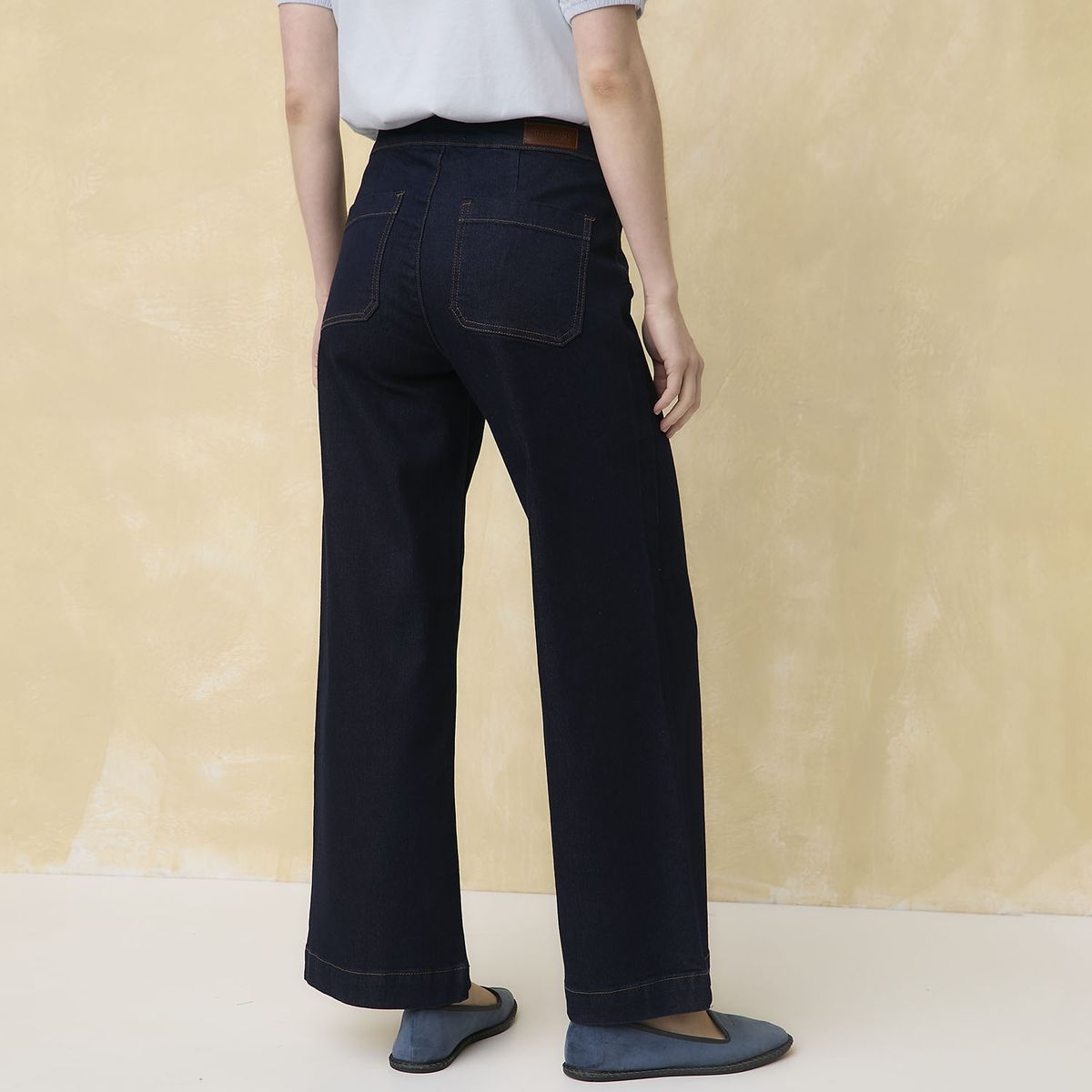 UNIVERSITY CLUB - Jeans Wide Leg Tiro Medio Mujer University Club