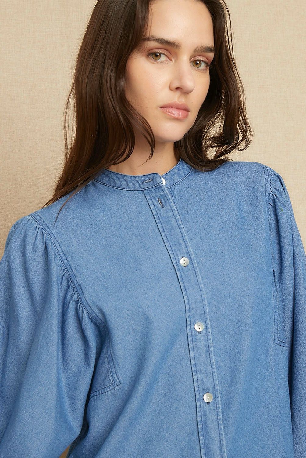 UNIVERSITY CLUB - Blusa Manga Larga Algodón Mujer University Club Diseño Liso