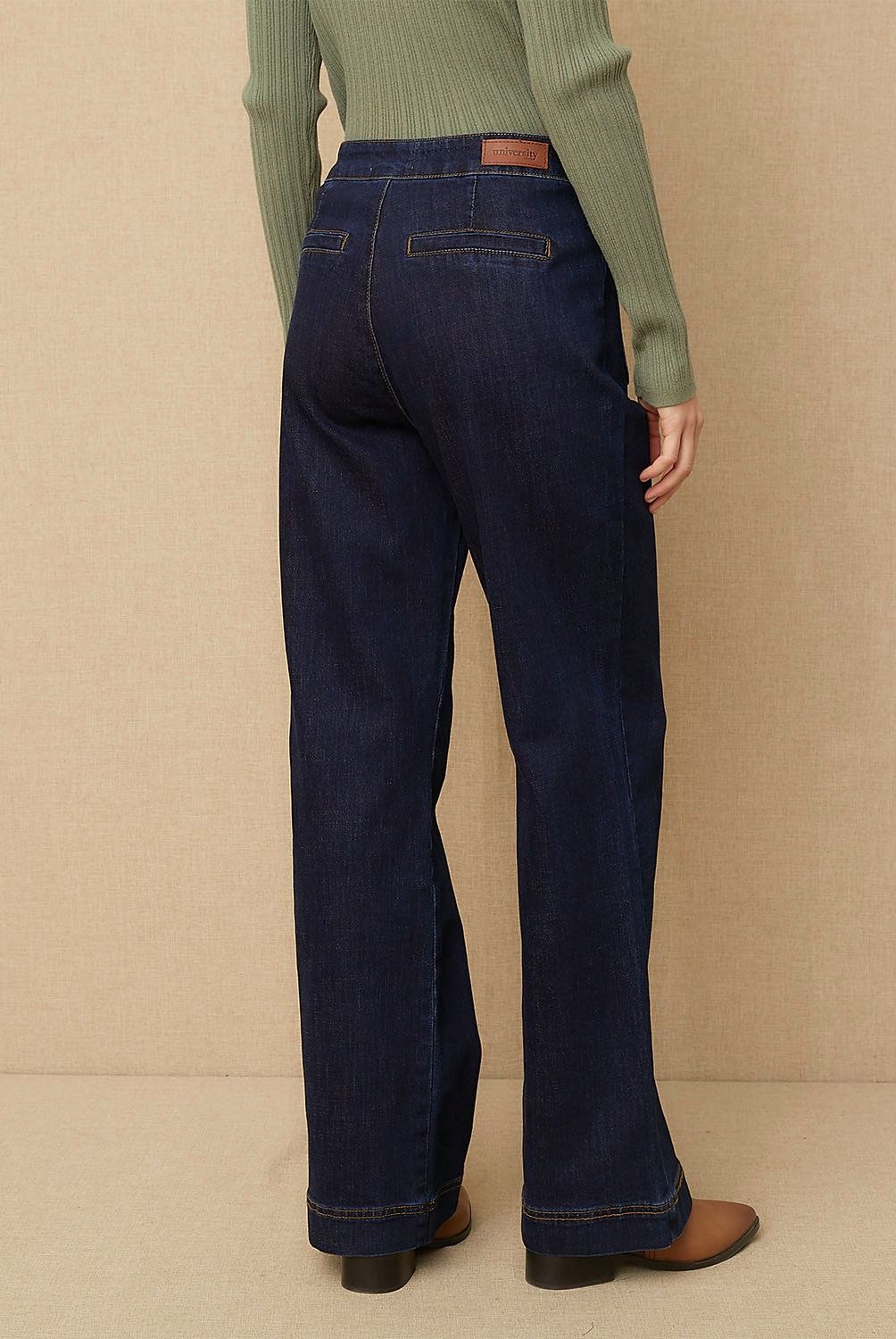 UNIVERSITY CLUB - Jeans Flare Tiro Medio Mujer University Club