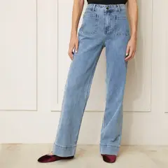 BASEMENT - Jeans Wide Leg Mujer