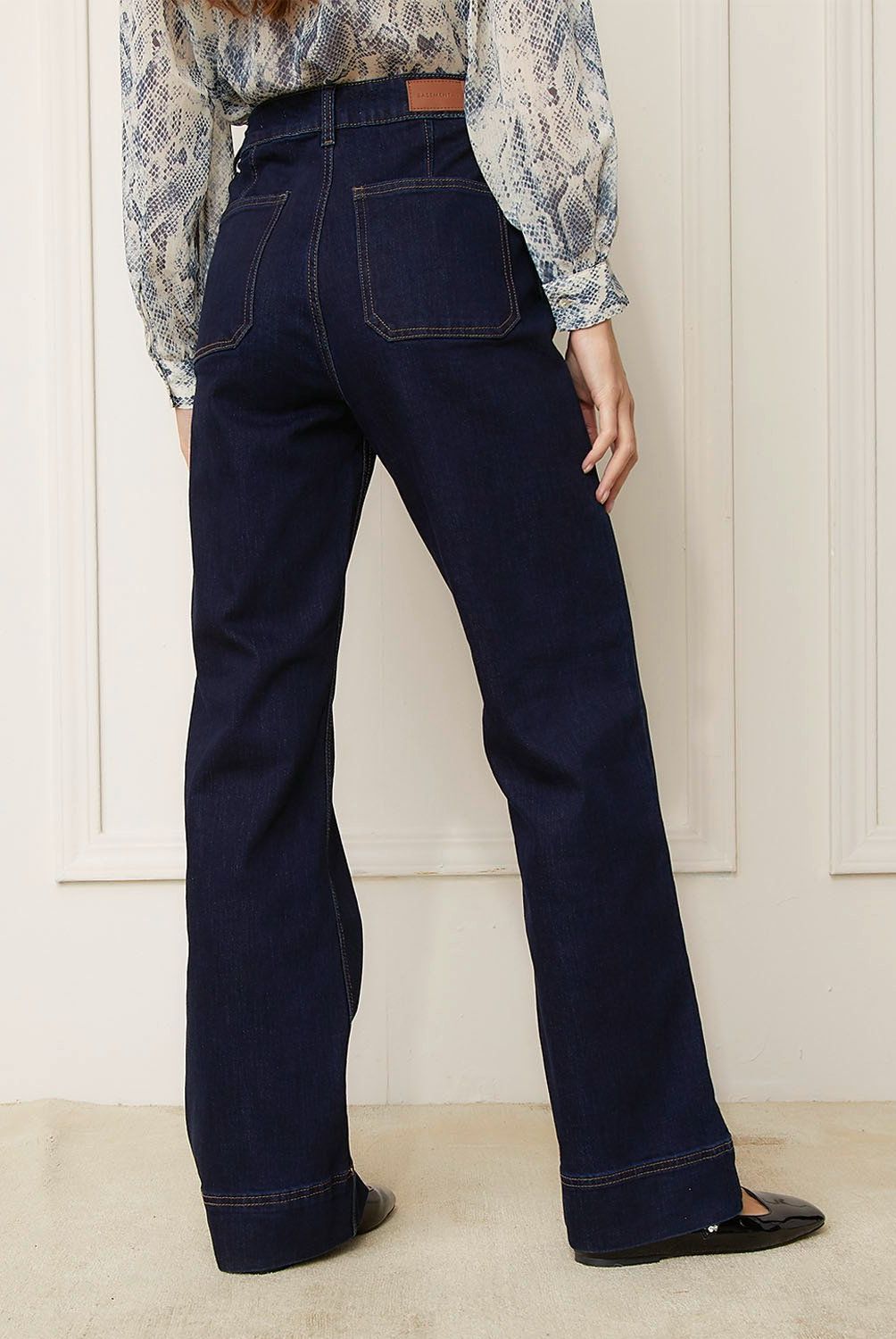 BASEMENT - Jeans Wide Leg Basement Mujer Algodón y Elastano
