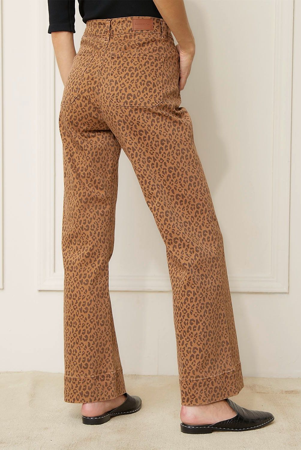 BASEMENT - Jeans Wide Leg Basement Mujer Algodón y Elastano
