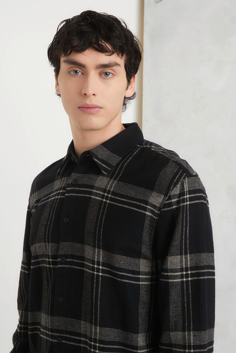 BEARCLIFF - Camisa Casual Manga Larga Algodón Hombre Bearcliff