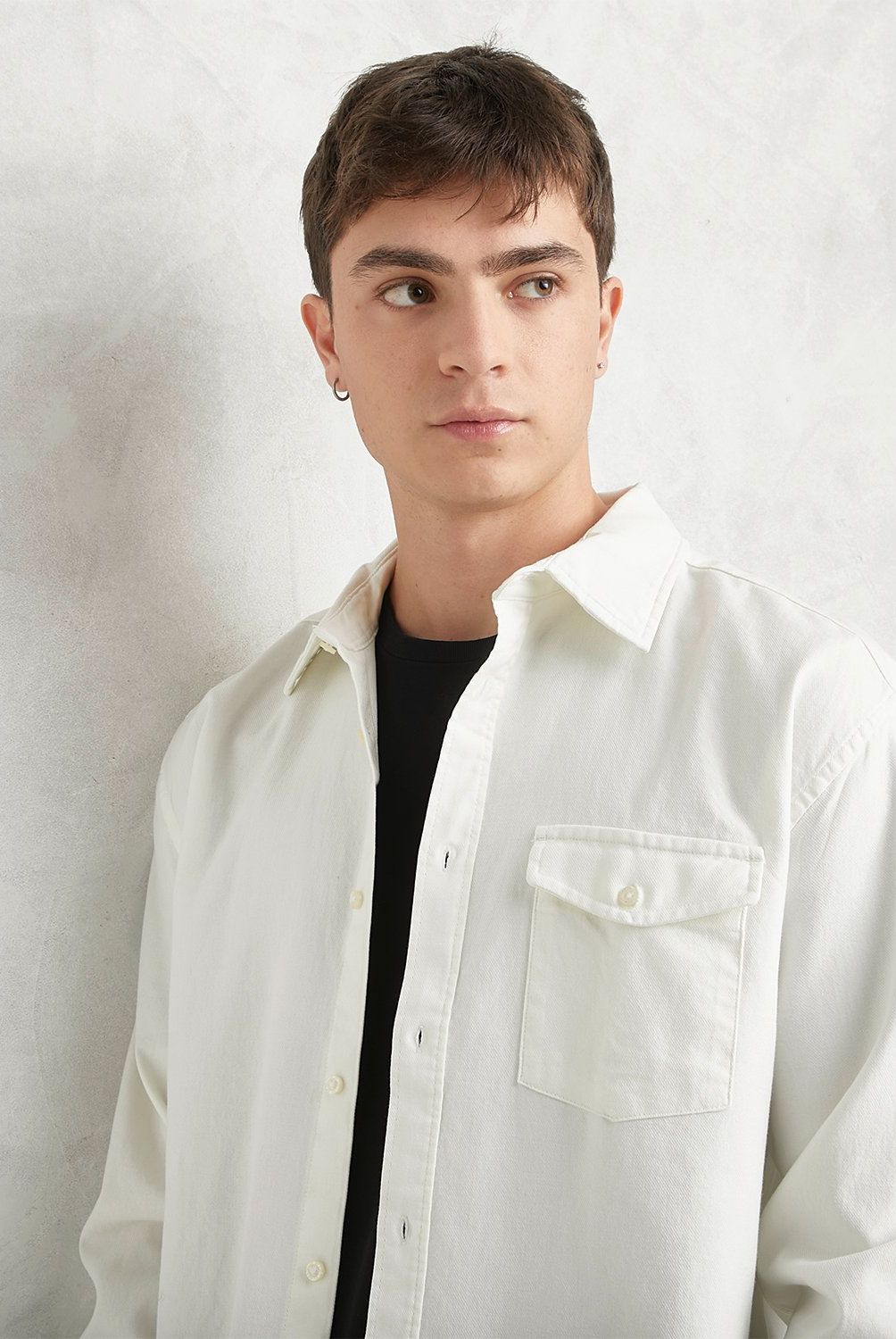 BEARCLIFF - Camisa Casual Manga Larga Algodón Hombre Bearcliff