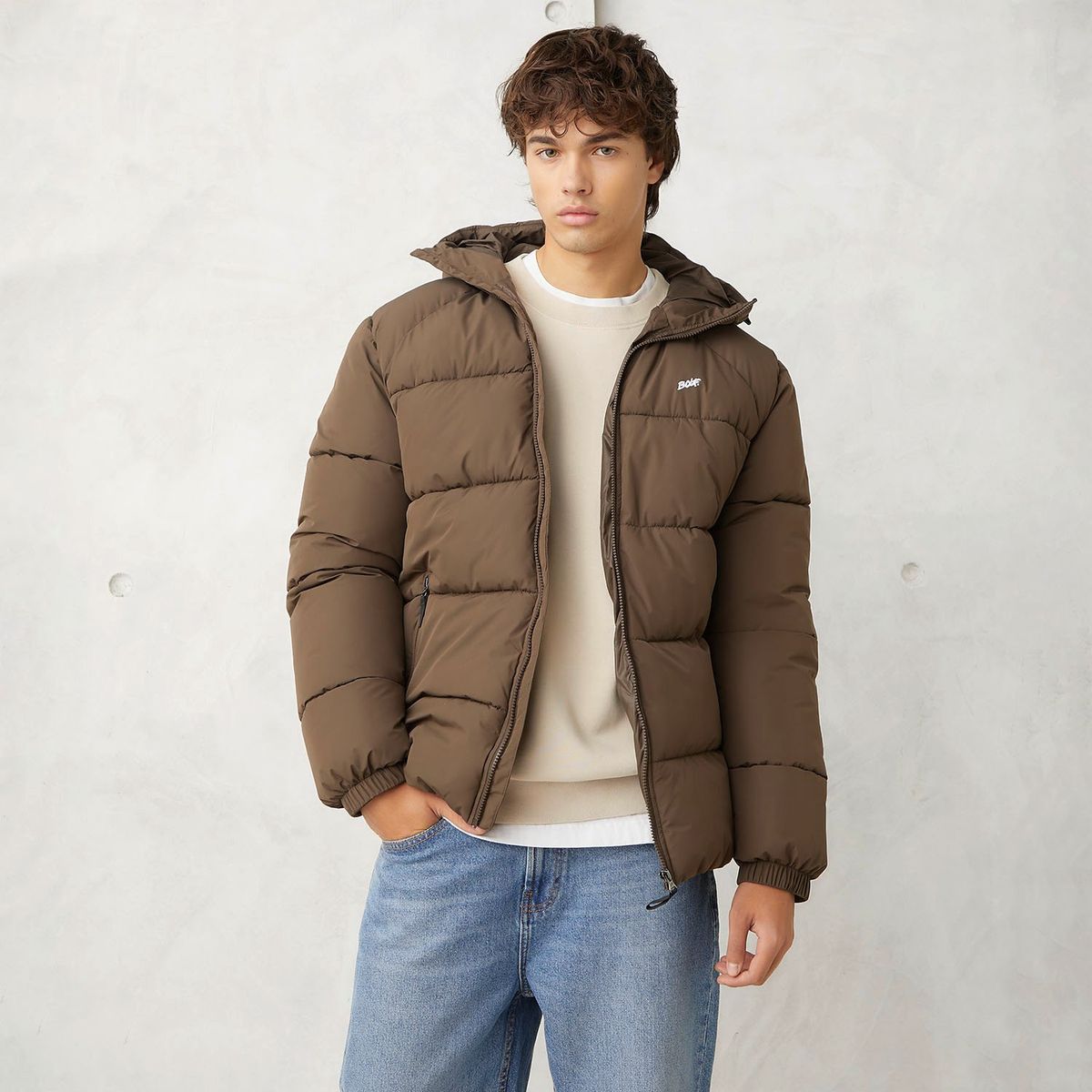 BEARCLIFF - Parka Manga Larga Hombre Bearcliff
