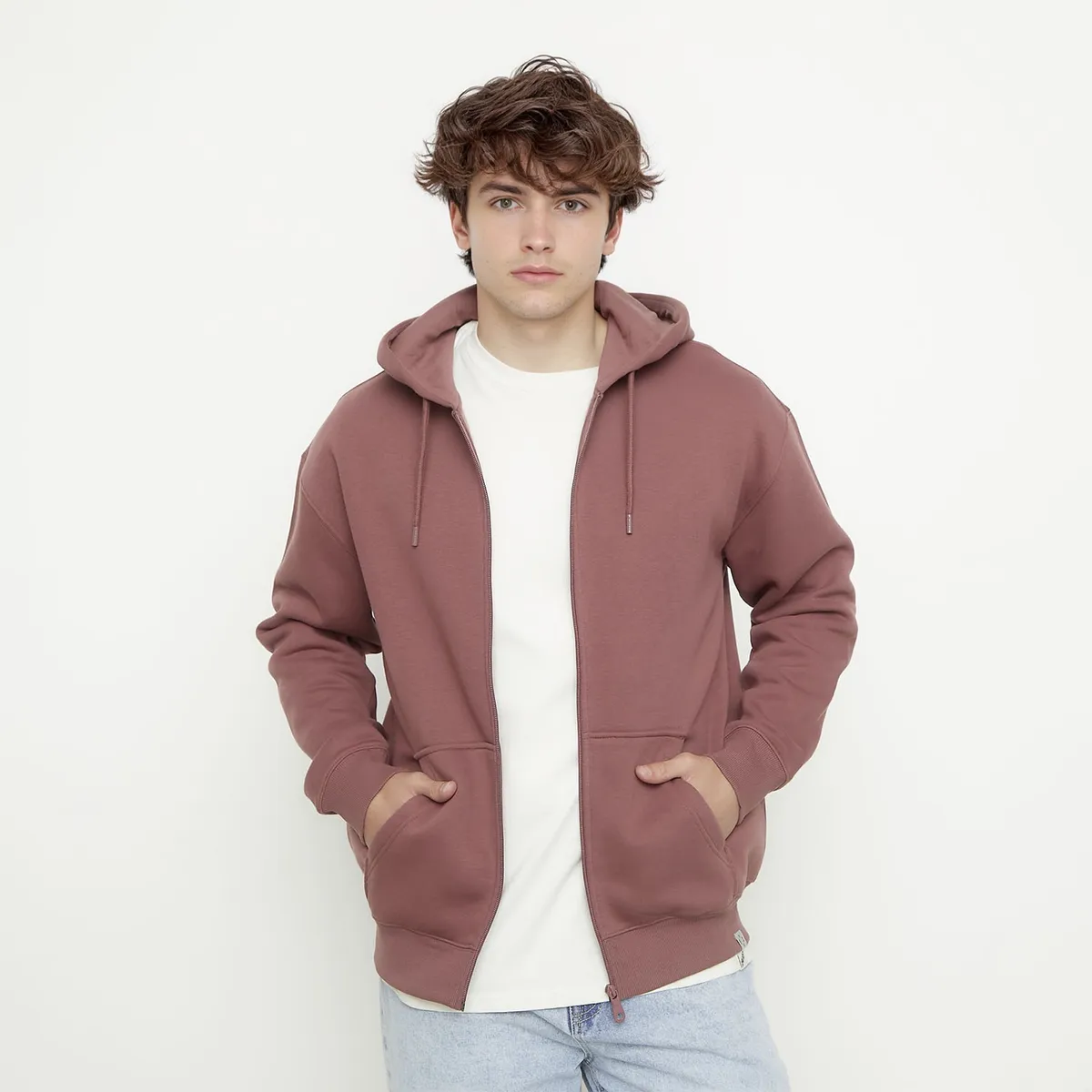 BEARCLIFF - Polerón Canguro Bearcliff Relaxed Fit Hombre Algodón