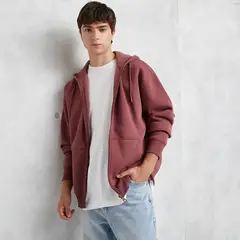 BEARCLIFF - Polerón Canguro Relaxed Fit Hombre Algodón