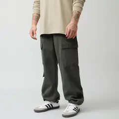 AMERICANINO - Pantalón Cargo Straight Hombre Algodón Casual