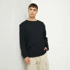 BEARCLIFF - Polera Manga Larga Casual Algodón Hombre