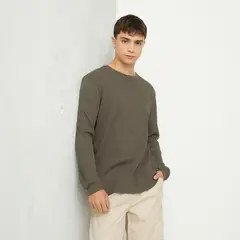 BEARCLIFF - Polera Manga Larga Casual Algodón Hombre