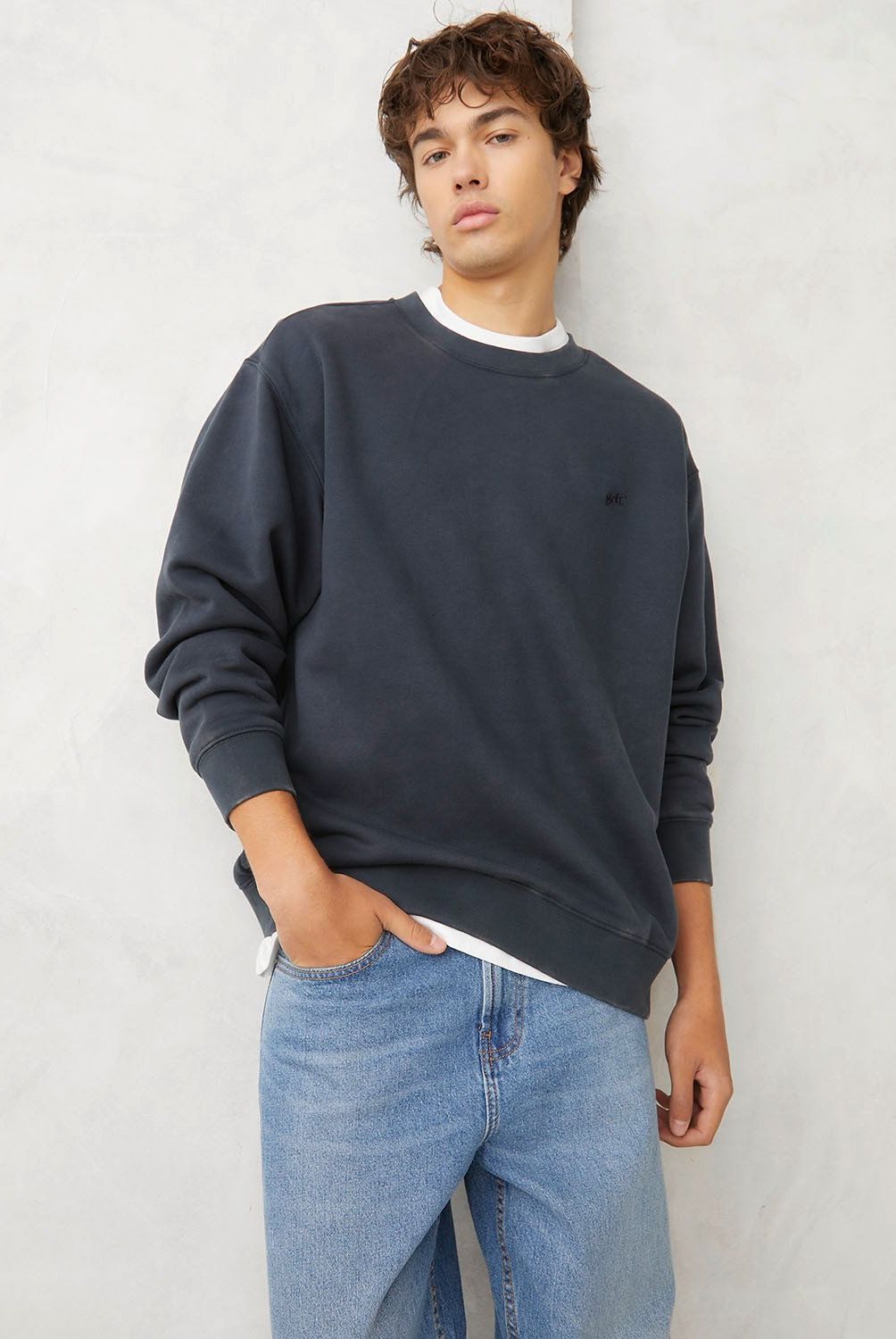 BEARCLIFF - Polerón Crew Neck Relaxed Fit Hombre Bearcliff