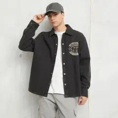 BEARCLIFF - Camisa Casual Manga Larga Algodón Hombre