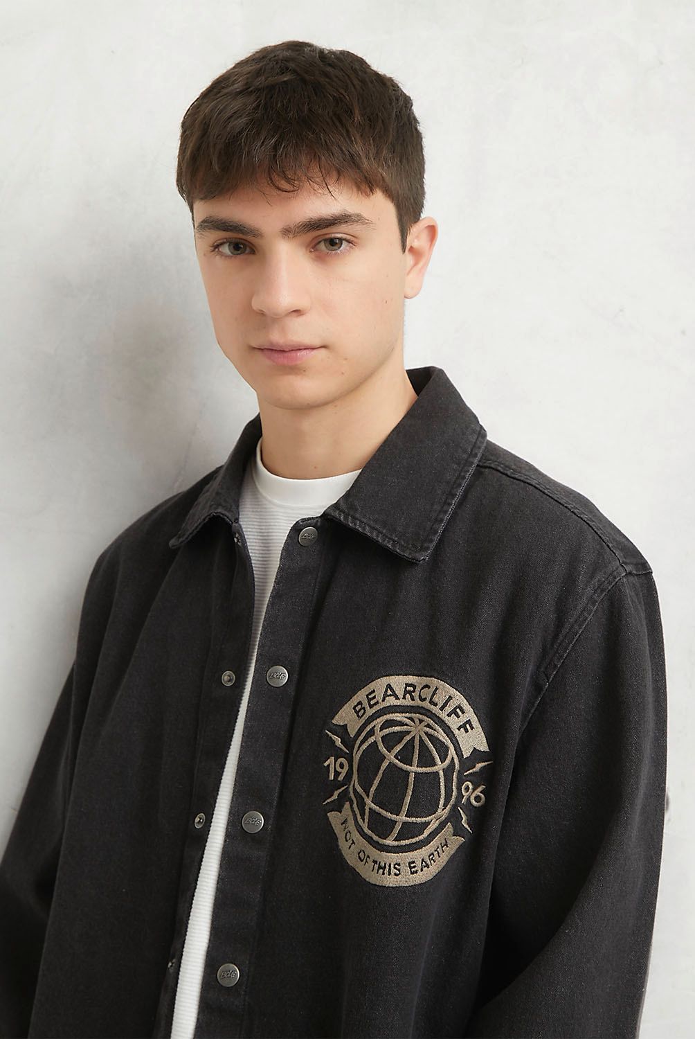 BEARCLIFF - Camisa Casual Manga Larga Algodón Hombre Bearcliff