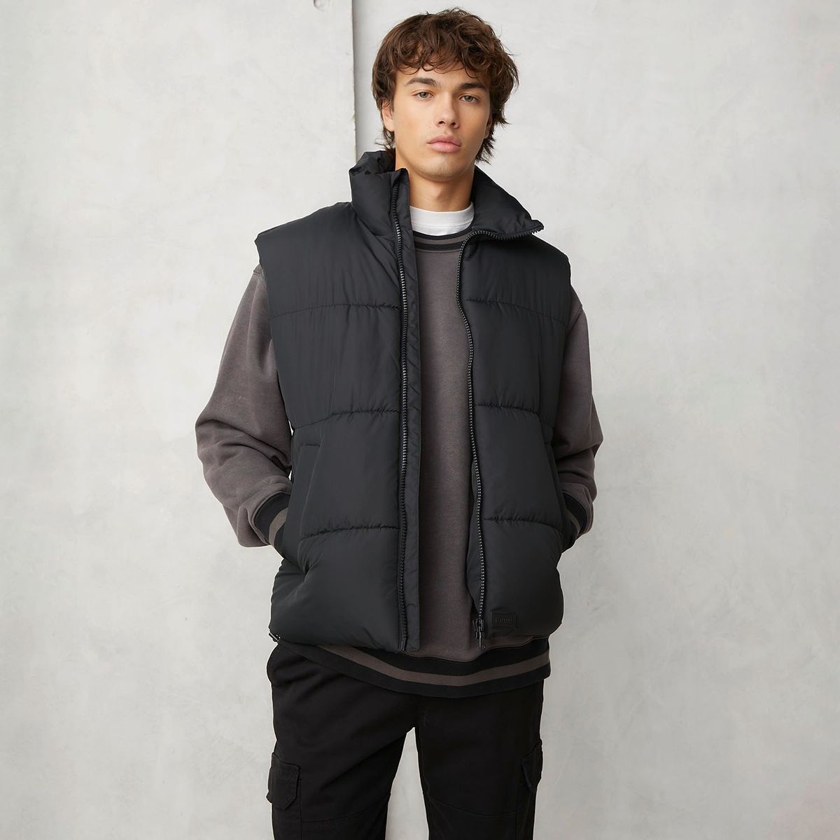 BEARCLIFF - Parka Sin Mangas Casual Hombre Bearcliff
