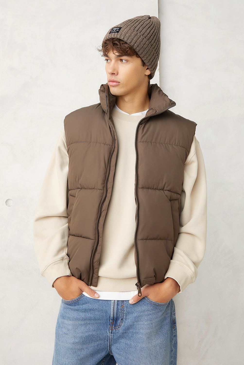 BEARCLIFF - Parka Sin Mangas Casual Hombre Bearcliff