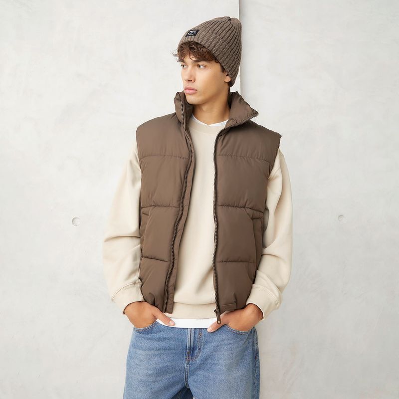 BEARCLIFF - Parka Sin Mangas Casual Hombre Bearcliff