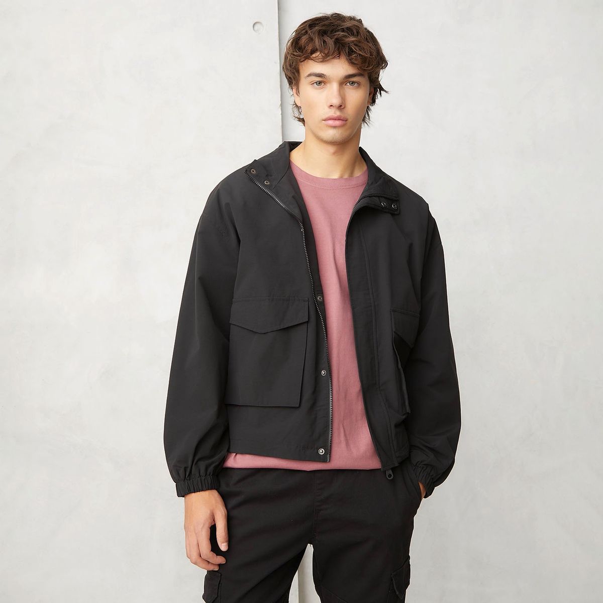 BEARCLIFF - Cortaviento Boxy Fit Hombre Bearcliff