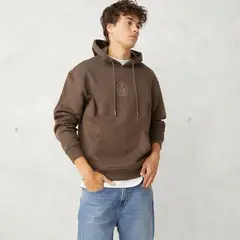BEARCLIFF - Polerón Canguro Relaxed Fit Hombre