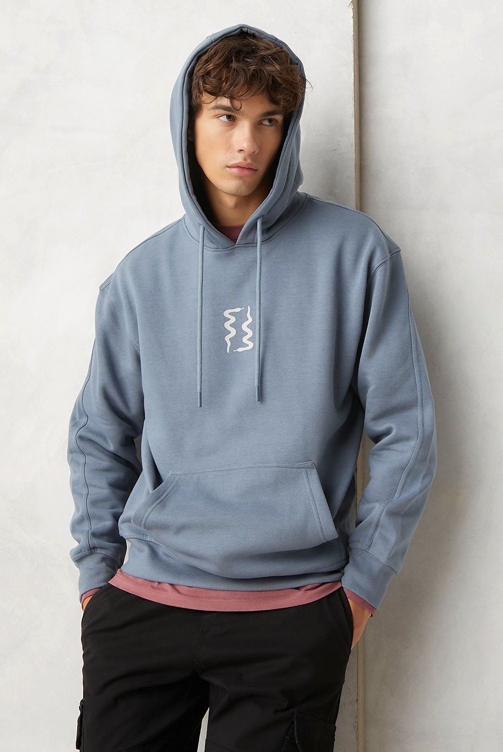 BEARCLIFF - Polerón Canguro Relaxed Fit Hombre Bearcliff