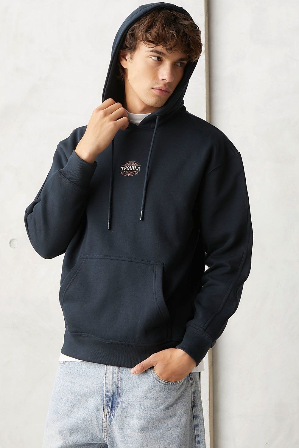 BEARCLIFF - Polerón Canguro Relaxed Fit Hombre Bearcliff