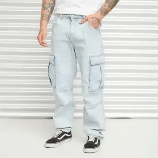AMERICANINO - Jeans Cargo Algodón Hombre Multipocket