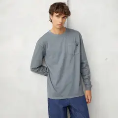 BEARCLIFF - Polera Manga Larga Relaxed Fit Algodón Hombre
