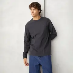 BEARCLIFF - Polera Manga Larga Relaxed Fit Algodón Hombre
