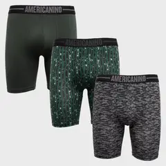 AMERICANINO - Pack De 3 Boxers Algodón Hombre