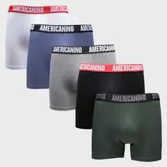 AMERICANINO - Pack De 5 Boxers Algodón Hombre