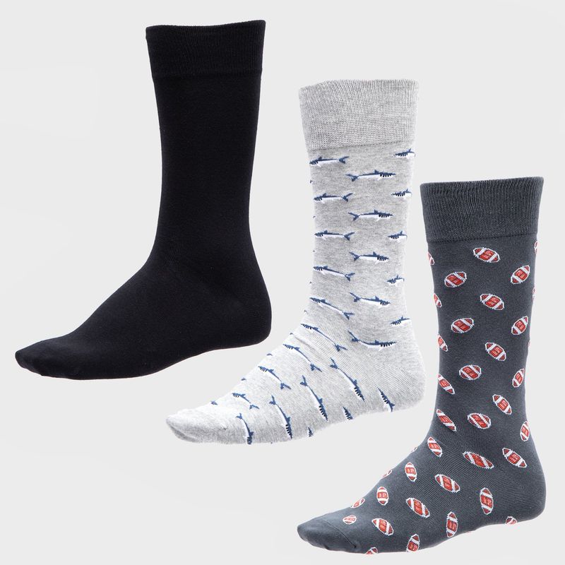 BASEMENT - Pack De 3 Calcetines Sport Hombre Basement