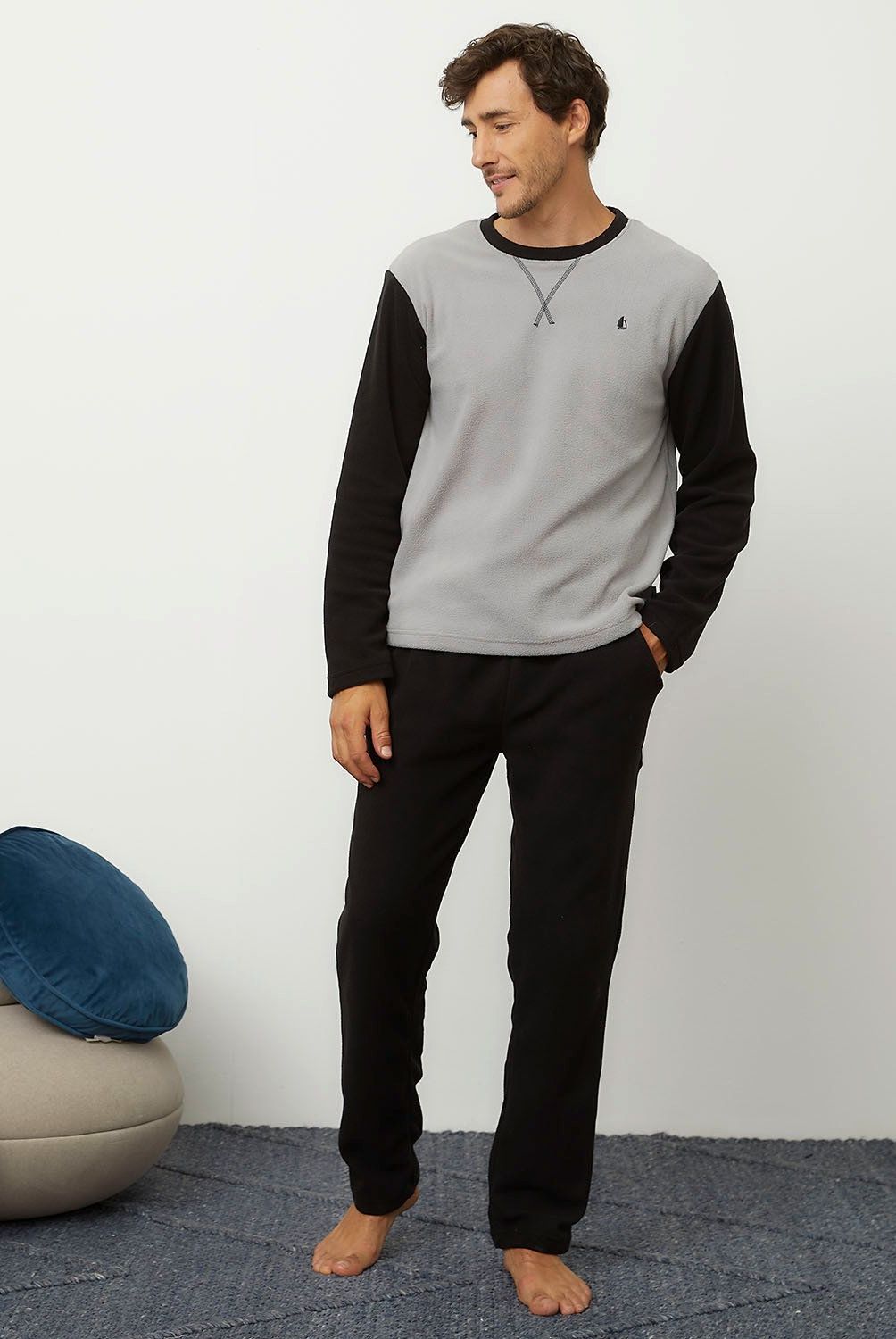 NEWPORT - Pijama Newport Hombre Manga Larga 100%
