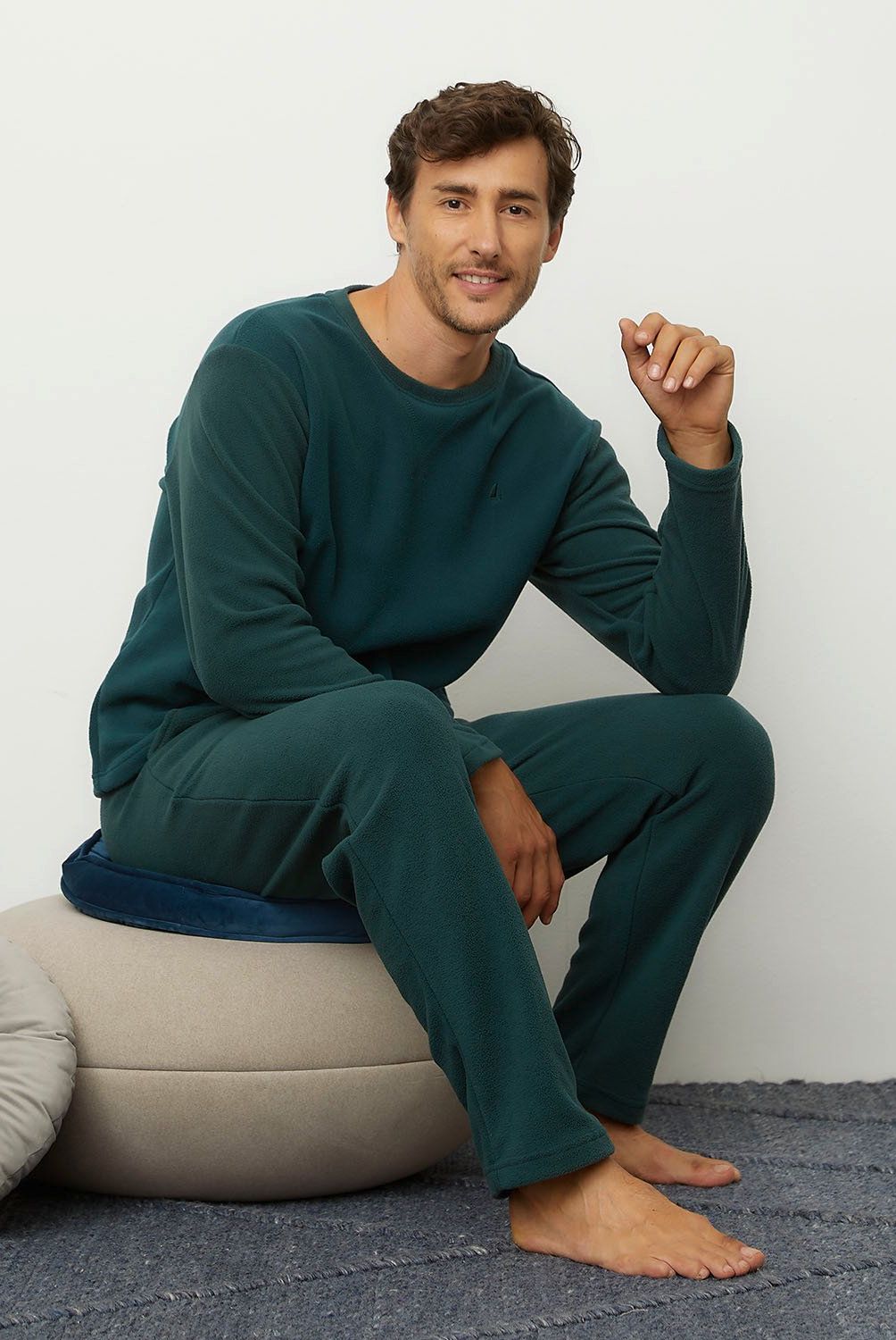 NEWPORT - Pijama Newport Hombre Manga Larga 100%