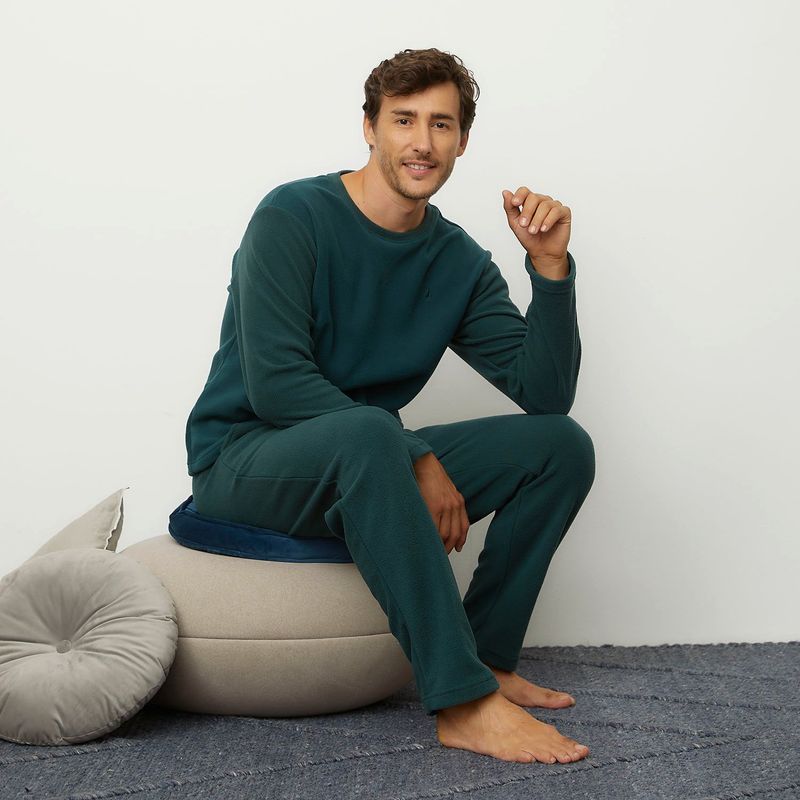 NEWPORT - Pijama Newport Hombre Manga Larga 100%