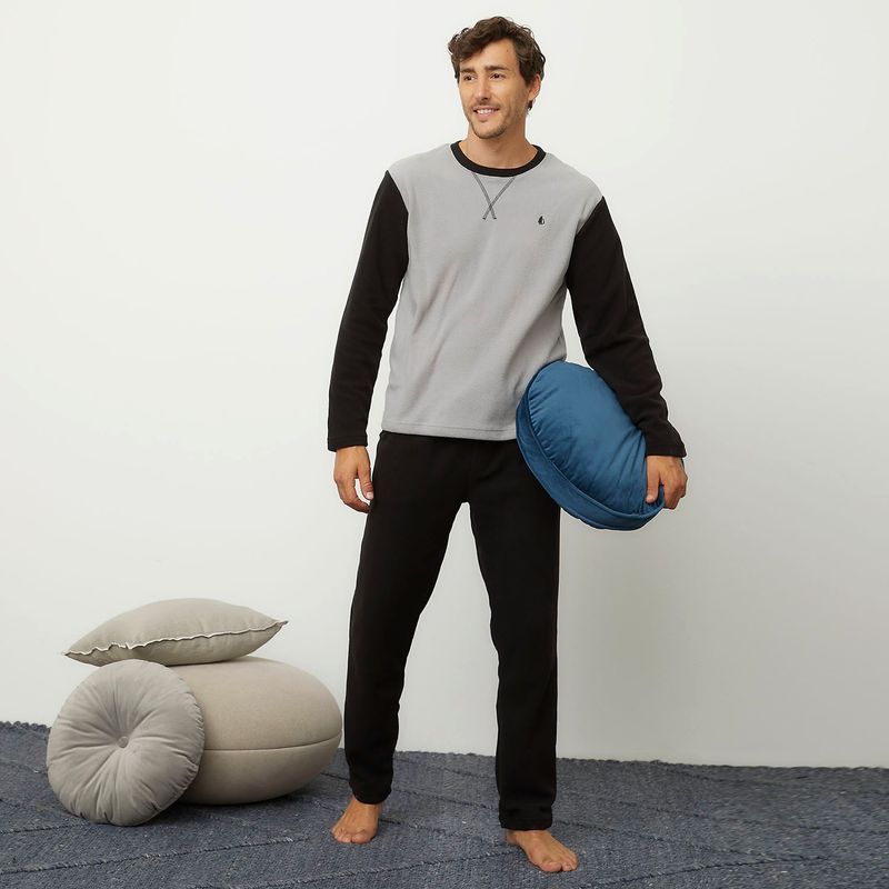 NEWPORT - Pijama Newport Hombre Manga Larga 100%