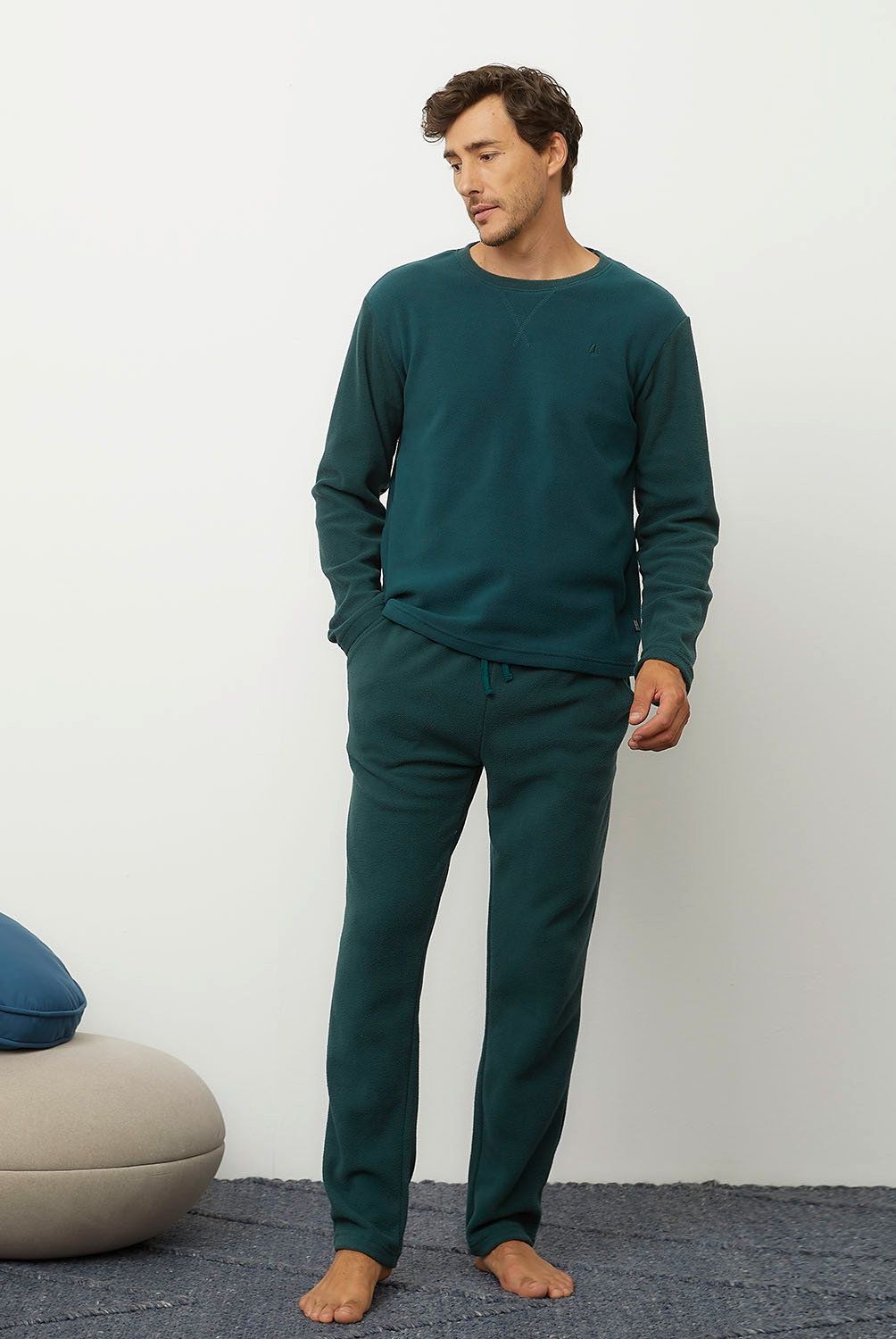NEWPORT - Pijama Newport Hombre Manga Larga 100%