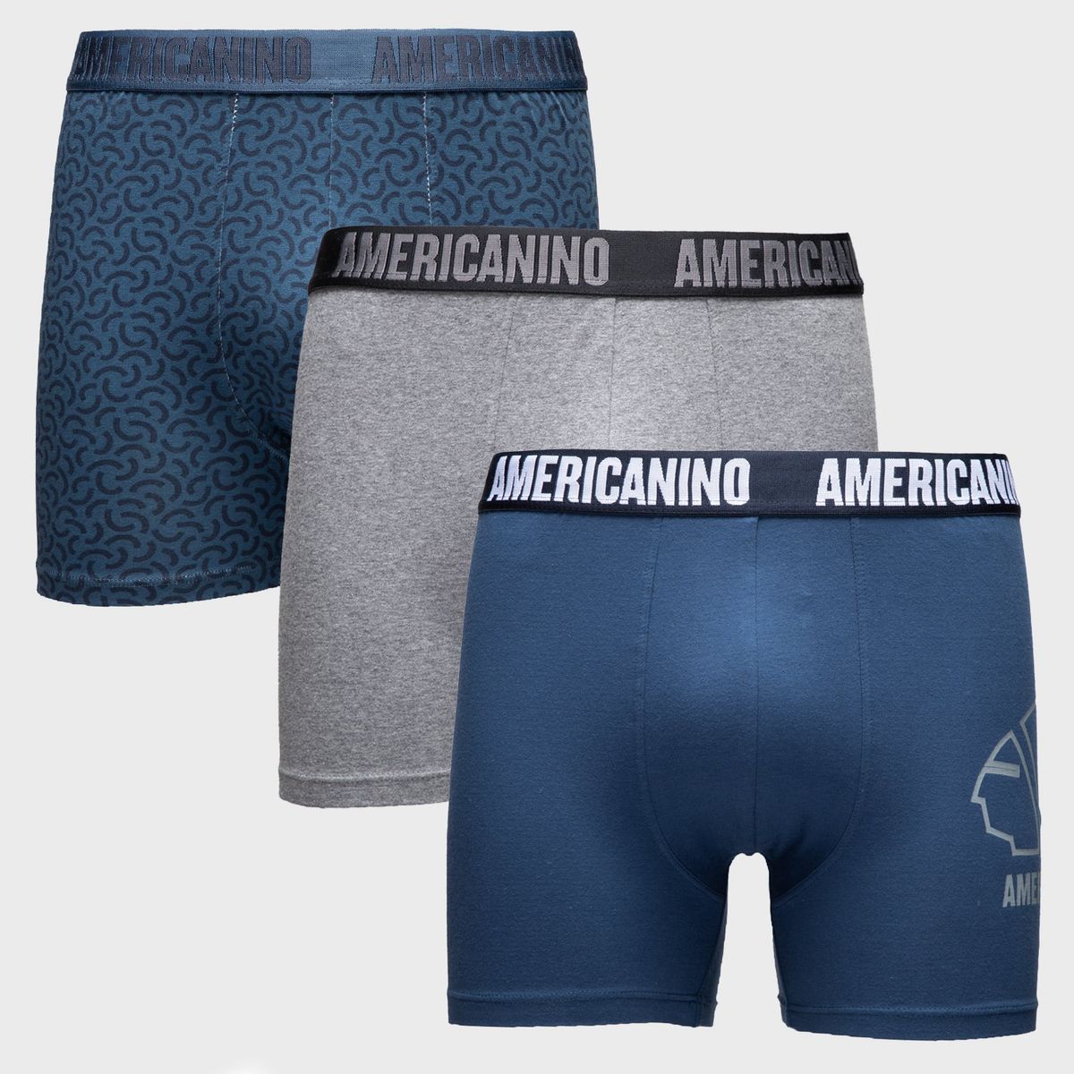 AMERICANINO - Pack De 3 Boxers Algodón Hombre Americanino