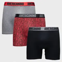AMERICANINO - Pack De 3 Boxers Algodón Hombre