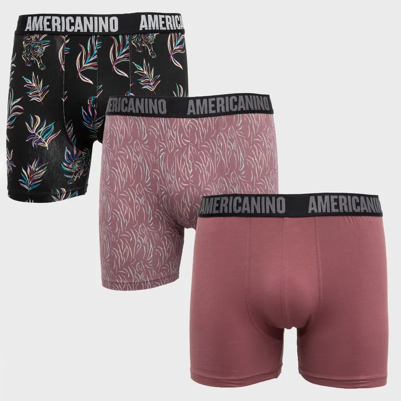 AMERICANINO - Pack De 3 Boxers Algodón Hombre Americanino