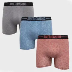 AMERICANINO - Pack De 3 Boxers Algodón Hombre