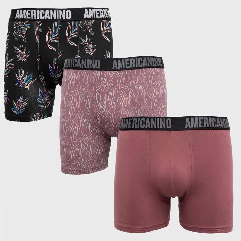 AMERICANINO - Pack De 3 Boxers Algodón Hombre Americanino