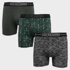 AMERICANINO - Pack De 3 Boxers Algodón Hombre