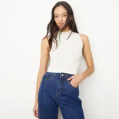 SYBILLA - Polera Sin Mangas Mujer Poliamida Casual