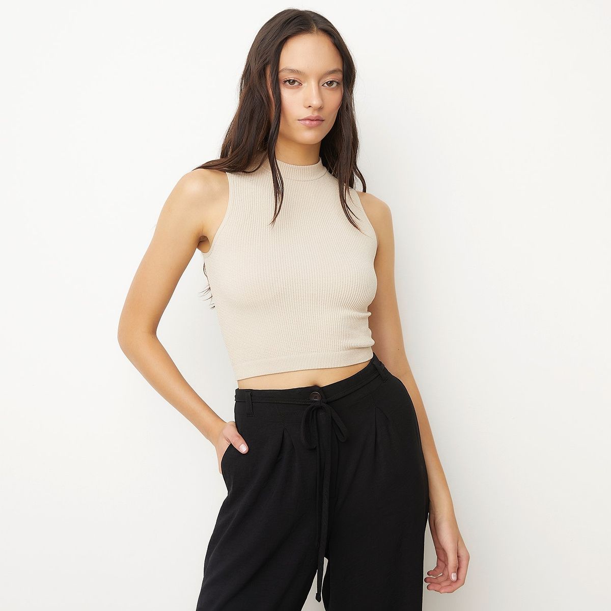 SYBILLA - Polera Sin Mangas Mujer Sybilla Poliamida Casual