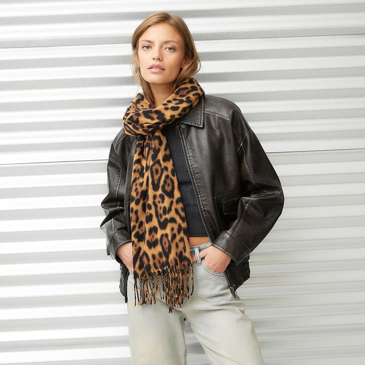 AMERICANINO - Bufanda Mujer Americanino Animal Print Sintética