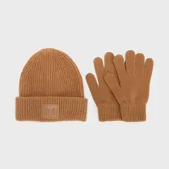 SYBILLA - Set de Gorro y Guantes Mujer Textil Casual