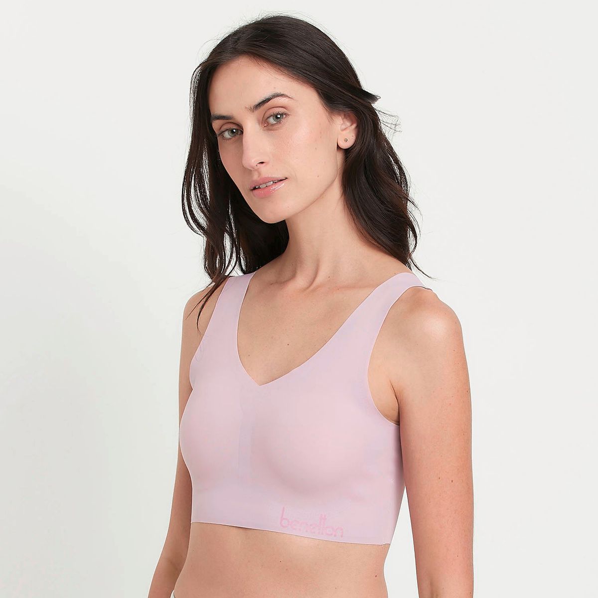 BENETTON - Pack De 2 Sostenes Sin Arco Microfibra Mujer Benetton